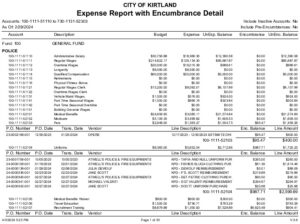 Icon of 2-29-2024 Expense Report With Encumbrance Detail