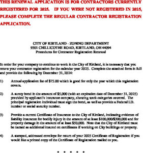 Icon of Contractor's App For Renewal 2026