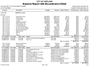 Icon of 12-31-2020 Expense Report With Encumbrance Detail