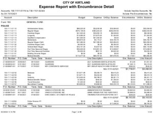 Icon of 7-31-2021 Expense Report With Encumbrance Detail