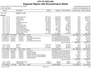Icon of 10-31-2021 Expense Report With Encumbrance Detail