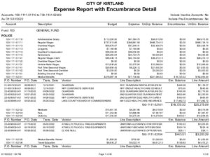 Icon of 5-31-2022 Expense Report With Encumbrance Detail