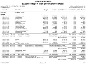 Icon of 8-31-2022 Expense Report With Encumbrance Detail