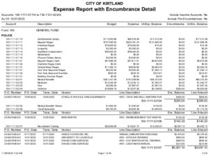 Icon of 10-31-2023 Expense With Encumbrance Detail Report