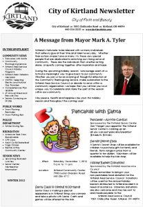 Icon of 2012 Winter Newsletter