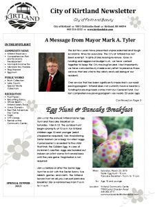 Icon of 2013 Spring & Summer Newsletter